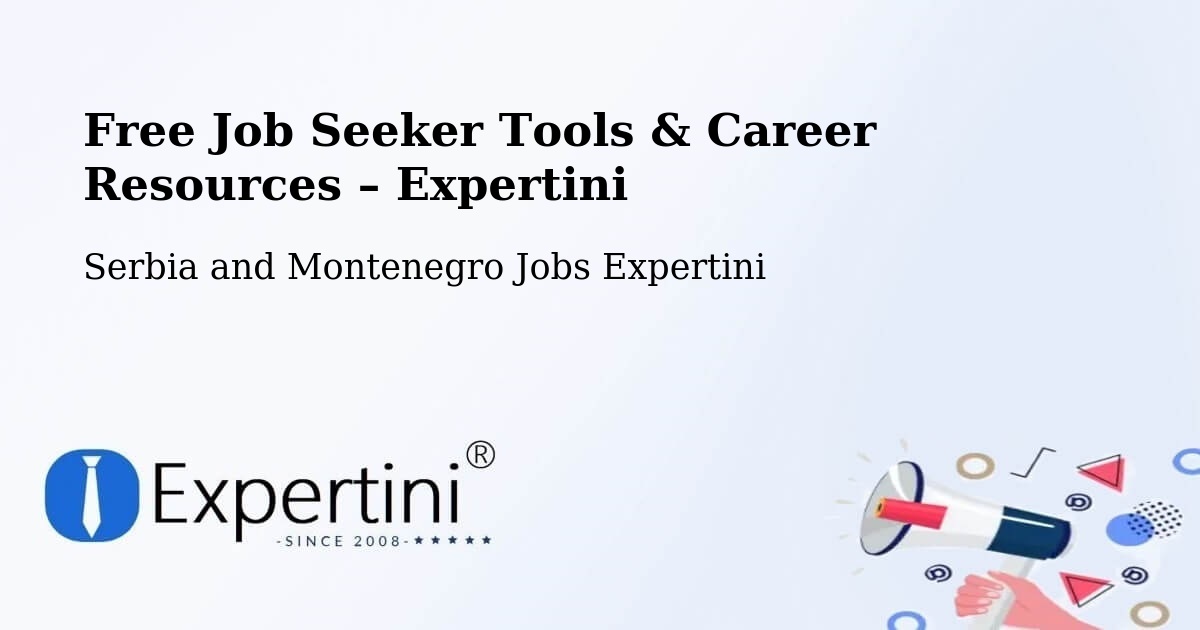 Free Job Seeker Tools & Career Resources – Delaware - Delaware, Serbia and Montenegro Jobs Expertini
