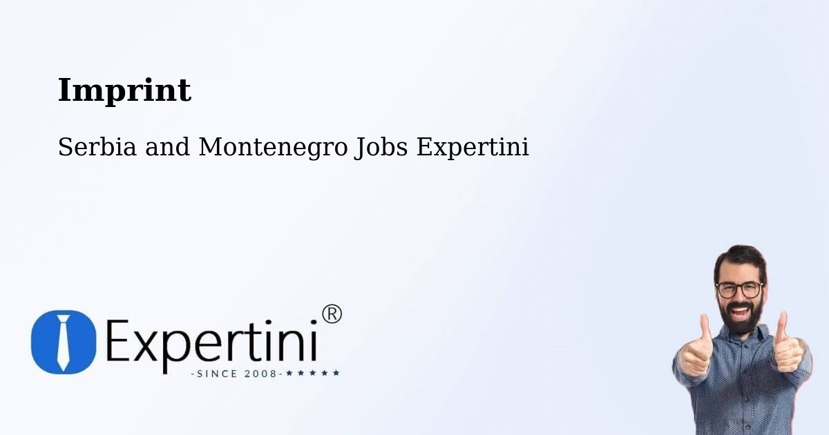 Imprint – Delaware - Serbia and Montenegro Jobs Expertini