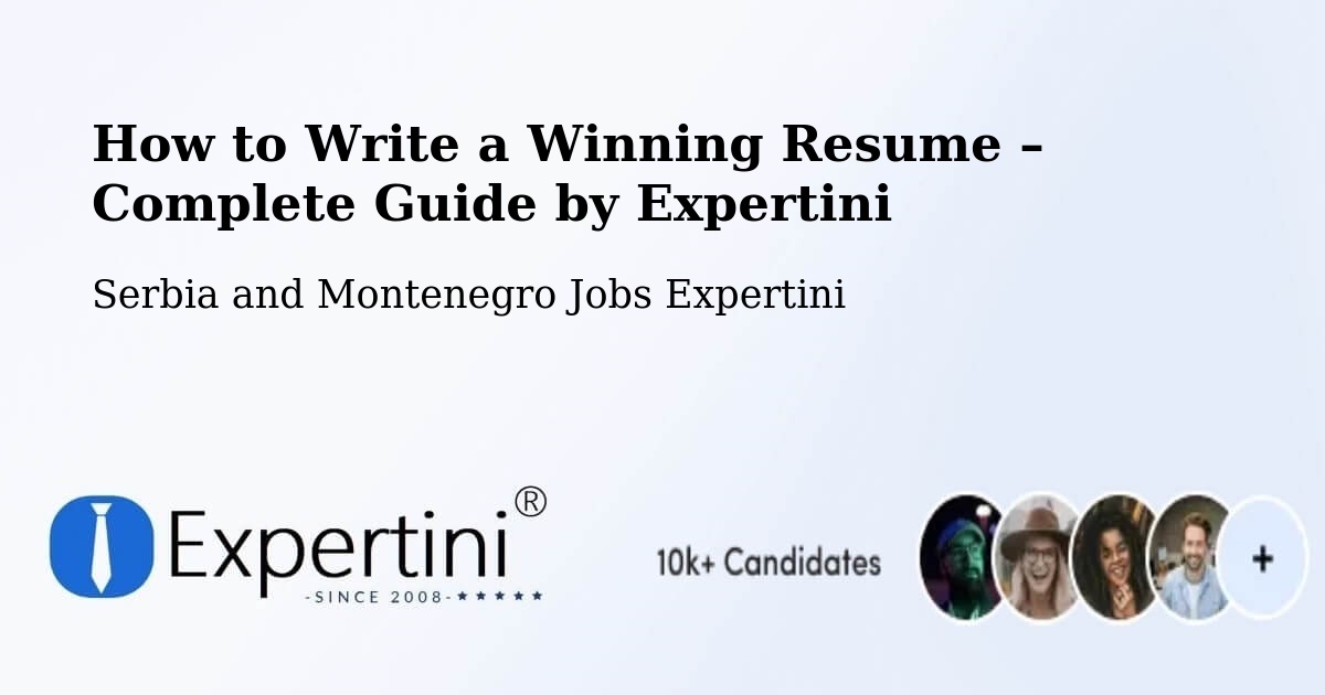 Resume Writing Guide for Job Seekers – Delaware - Delaware, Serbia and Montenegro Jobs Expertini