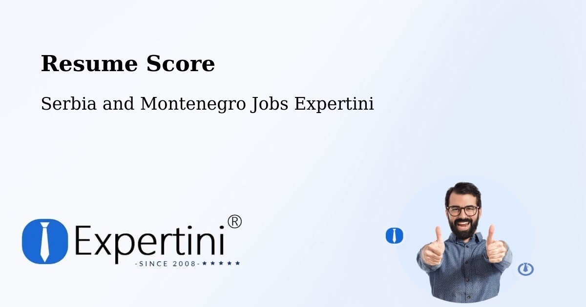 Resume Score & Job Description Match Tool – Delaware - Serbia and Montenegro Jobs Expertini
